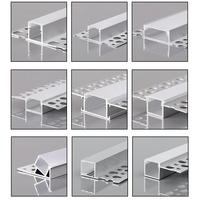 Profil Saluran Aluminium Anodized Tahan Air untuk Lampu Strip LED Luar Ruangan