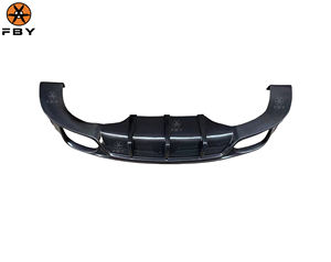 Séparateur de diffuseur de pare-chocs arrière en Fiber de carbone chaud pour <span class=keywords><strong>Prosche</strong></span> <span class=keywords><strong>Macan</strong></span> 95B 2014-2021 diffuseur arrière en carbone - Product Image 2