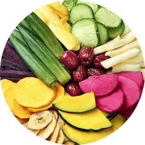 Snacks Crujientes de Frutas y Verduras Mixtas, Ligeramente Dulces, Sabor Seco y Fuerte, Procesados, Empaquetados en Bolsas al por Mayor - Product Image 1