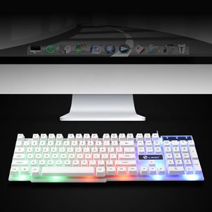 GTX300 oyun fare klavye setleri gökkuşağı arkadan aydınlatmalı Metal mekanik hissediyorum <span class=keywords><strong>USB</strong></span> kablolu klavye LED - Product Image 6