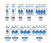 Disjoncteur miniature (MCB) CHINT NXB-125 6KA 4P 80A/100A/125A 400V/230V 50/60Hz Protection LSI Courbe BCD C