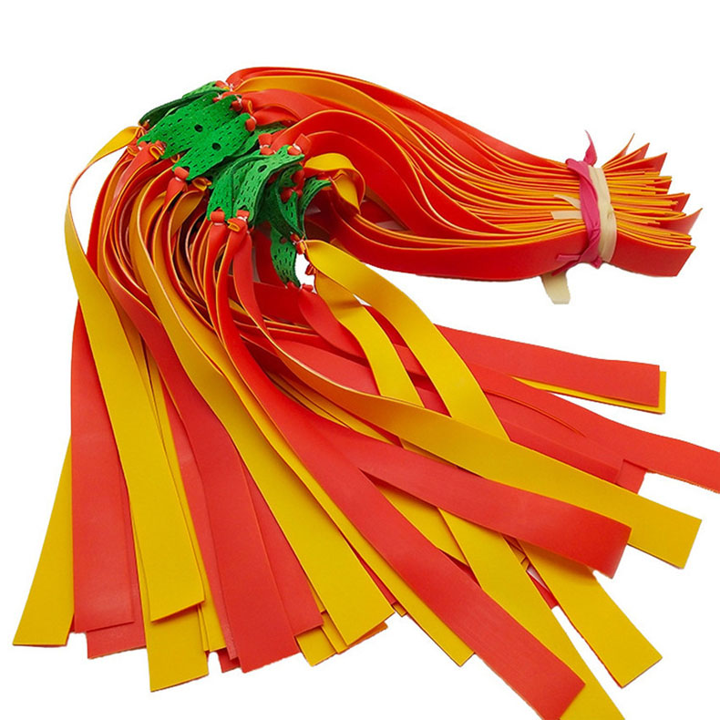 Оптовая продажа, изготовление на заказ, плоская резиновая лента для кожаной рогатки