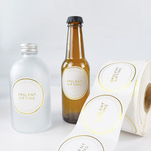 <span class=keywords><strong>Pacchetto</strong></span> di rotoli per la stampa di etichette in vinile con adesivi rotondi personalizzati impermeabili - Product Image 4