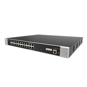 Commutateurs réseau industriels gérés 24 ports PoE RJ45 10/100/1000 avec 4 ports fibre SFP+ 1/10G pour caméras de vidéosurveillance - Product Image 2