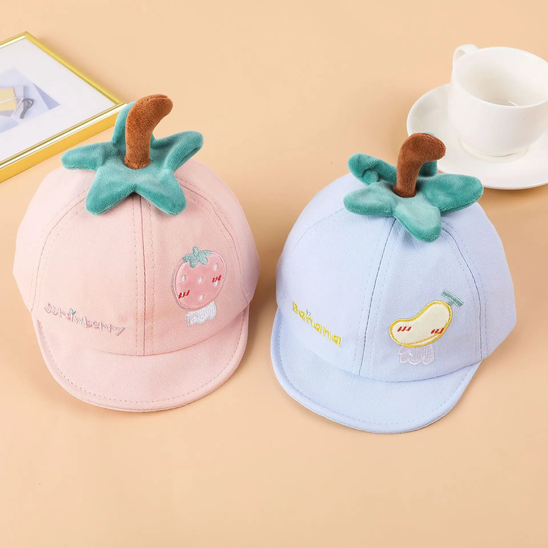 도매 사랑스러운 아기 모자 주문 로고 아이 고품질 다채로운 면 야구 모자