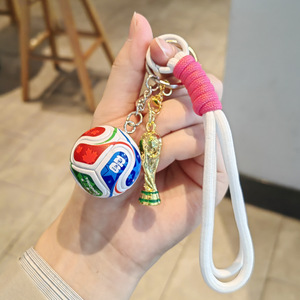 2026 Worldcup Personalized <b>Custom</b> Made High Quality Fashion Trend 3D Football <b>Keychain</b> Made of Zinc Alloy - Product Image 4
