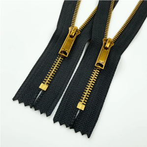 Cremallera Metálica para Jeans, Cremallera <span class=keywords><strong>de</strong></span> Latón Popular, Duradera, <span class=keywords><strong>de</strong></span> Alta Calidad, con <span class=keywords><strong>Dientes</strong></span> Dorados <span class=keywords><strong>Antiguos</strong></span> para Chaqueta - Product Image 6