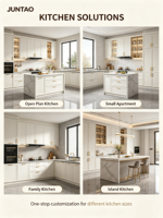 Lemari Dapur & Pintu Lemari Kayu Solid Oak Modern Buatan Khusus Kustomisasi Seluruh Rumah Lemari Dasar