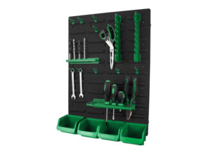 Factory Wholesale <b>Wall</b> <b>Mounted</b> <b>Storage</b> <b>Bins</b> Plastic Garage Rack Screw <b>Storage</b> Tool Organizers - Product Image 2