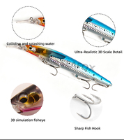 Leurre de pêche coulant pour eau salée, type Minnow, 135mm 27g, Jerkbait en plastique ABS pour la pêche en profondeur