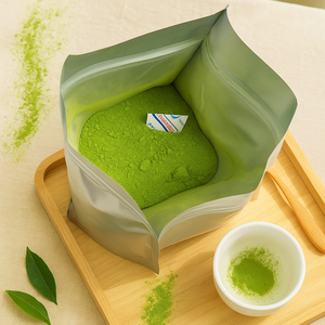 Toptan özel etiket yüksek kalite tören sınıf <span class=keywords><strong>Matcha</strong></span> 30g 50g100g çantası ince yeşil çay tozu toz yeşil çay çay tozu - Product Image 1