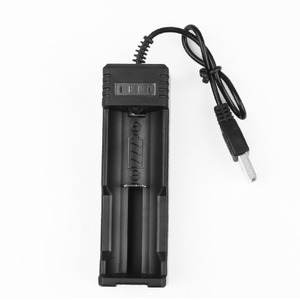 Cargador de batería USB de una sola ranura de 3,7-4,2 V con indicador LED para batería de litio recargable 26650, accesorio de alimentación - Product Image 4