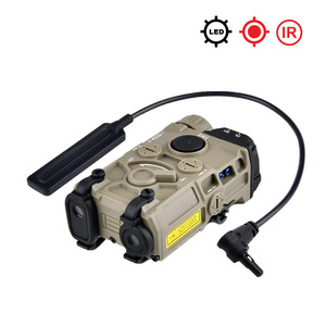 Luz Láser de Caza DBAL A2 con Punto Rojo y Verde para Riel de 20mm, Color Negro Bronceado, Encendedor IR, Equipo de Puntería Láser de Función Completa - Product Image 3