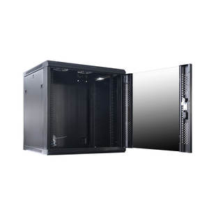 Gabinete de pared de 19 pulgadas con orificios de ventilación, puerta con borde y cerraduras, 6U 9U 12U 600x450mm 600x600mm, precio de fábrica - Product Image 5