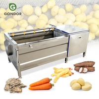 Industriële aardappel-, maniok- en fruitwasmachine