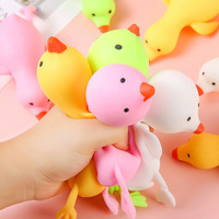 Jouets sensoriels en TPR élastique en forme de canard, en caoutchouc souple, à presser, pour soulager le stress, pour enfants, garçons et filles, vente en gros