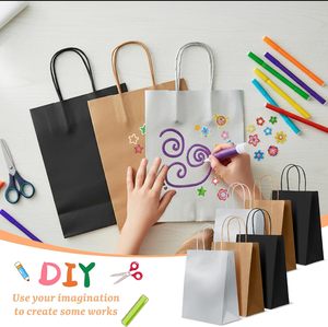Bolsa de Papel Kraft Personalizada, Biodegradable, de Bajo Precio, para Panadería, Cafetería, Promociones, Uso Comercial, Resistente y de Primera Calidad - Product Image 5