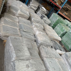 JH-Mech alimentatori e bevitori di pollame pollo con coperchio impermeabile grande capacità portatile 80lbs acciaio nero alimentatore di pollo - Product Image 4