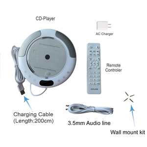 Nuevo Reproductor de CD Inalámbrico 360 °   Sistema de Audio Portátil con Pantalla Giratoria, Altavoz Integrado, Radio FM, Reproductor de MP3 USB/TF, para Hogar y Oficina - Product Image 4