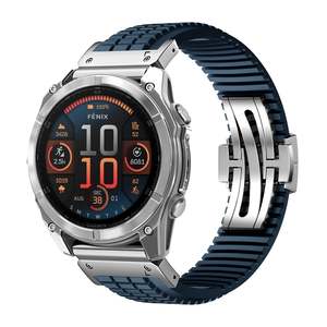 26 22 20mm Tali Jam Tangan Quick Release Terbuat dari Fluororubber untuk <span class=keywords><strong>Garmin</strong></span> <span class=keywords><strong>Fenix</strong></span> 8/7/6/5X <span class=keywords><strong>5</strong></span> 5S Plus Tali Olahraga Lembut Grosir Pabrik - Product Image 6