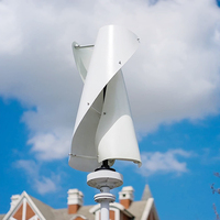 FLTXNY 600W Générateur d'éolienne verticale pour la maison à bas régime à faible bruit Turbine éolienne en forme de spirale 1000w 5000w