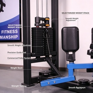 Machine Commerciale de <span class=keywords><strong>Musculation</strong></span> des Fessiers et des Cuisses, Équipement d'Abduction et d'Adduction des Hanches avec Poids, Machine d'Entraînement de Force - Product Image 2