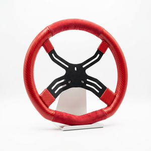Volante in Alluminio di Nuova Progettazione 320mm Blu/Nero/<span class=keywords><strong>Rosso</strong></span> per Go-Kart Elettrici da Corsa - Product Image 3