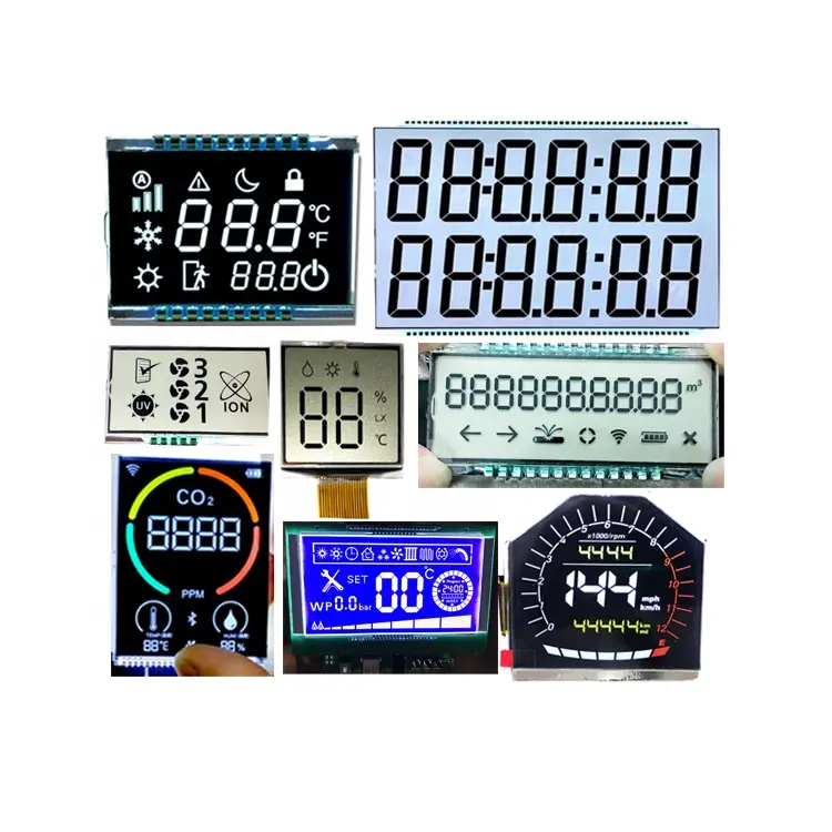 RGB Backlight Thermometer Display Custom LCD Display Modules LCD Segment Display for IR Thermometer
