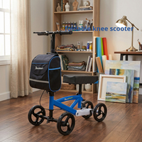 Déambulateur à genouillère pour personnes âgées, réglable, pliable, léger, certifié CE, avec grand sac de rangement, service OEM ODM
