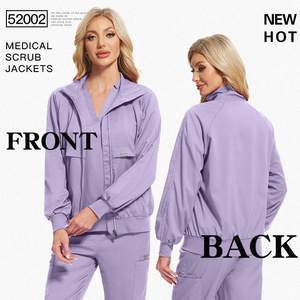 แจ็กเก็ตสครับสำหรับทุกเพศเครื่องแบบโรงพยาบาลระบายอากาศได้ดีเสื้อคลุมกันหนาวแขนยาวเครื่องแบบ mdios ขายส่งกำหนดเอง - Product Image 3