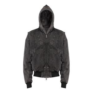 Chaqueta con Capucha Retro Nueva de Otoño/Invierno 2025 para Hombre y Mujer |   Mezcla de Algodón con Detalles de Cremallera y Acolchado, Suministro Directo de Fábrica - Product Image 3