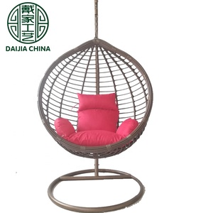 <strong>Outdoor</strong> Metal Frame Egg Shape Patio <strong>Swings</strong> <strong>Outdoor</strong> Rattan Garden Hanging <strong>Chair</strong> - Product Image 3