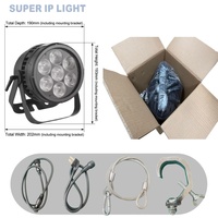 Projecteur LED PAR extérieur 7x20W RGBW 4-en-1 IP65 étanche multi-angle DMX RDM pour discothèque et soirées DJ