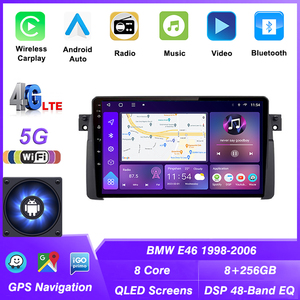 BHNEW para <span class=keywords><strong>BMW</strong></span> E46 M3 <span class=keywords><strong>318</strong></span> 320 325 1998-2006 8 + 256GB estéreo 4G WIFI Carplay GPS unidad principal Android car audio - Product Image 2