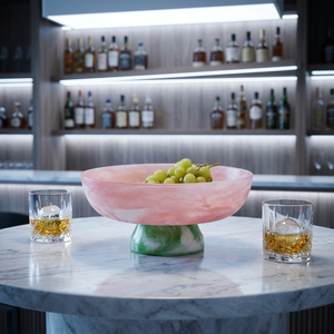 <b>Clear</b> <b>Resin</b> Polished Eco-Friendly Salad Serving Bowl with Classic Design for Party Use - Product Image 1