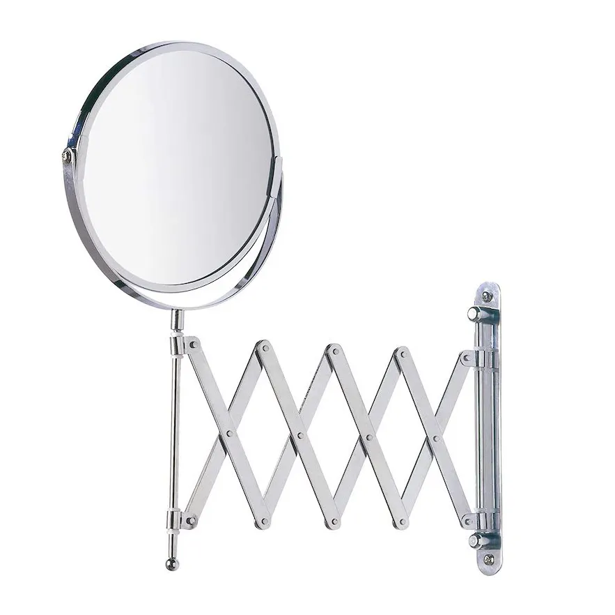 Hot Sale 5x Magnifying Extendable Wall 360 Shower Vanity Mounted Makeup Bathroom Mirror