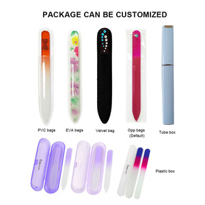 5.5 'lime à ongles en verre de cristal imprimé floral, outils d'art d'ongle de manucure en verre durable coloré entièrement imprimé - Product Image 6