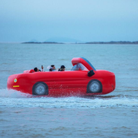 Nouveau design de bateau de remorquage flottant bateau à eau jeux d'eau gonflables gonflable remorquable voiture volante Tube voiture à eau à vendre