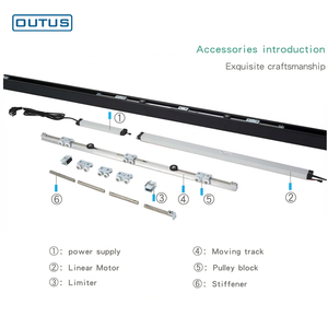 OUTUS Système d'ouverture <span class=keywords><strong>de</strong></span> <span class=keywords><strong>porte</strong></span> automatique à lévitation magnétique pour entrée <span class=keywords><strong>de</strong></span> maison et villa - Product Image 4