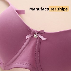 Sujetador de media <span class=keywords><strong>copa</strong></span> para mujer transfronterizo Color sólido Transpirable Suave con aros Sujetador push-up Sexy <span class=keywords><strong>Busto</strong></span> grande Minimización <span class=keywords><strong>Copa</strong></span> <span class=keywords><strong>C</strong></span> - Product Image 2