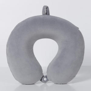 Oreiller pliable en forme de U en mousse à mémoire de forme avec logo Oreiller de voyage pour avion - Product Image 3