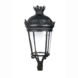 100W antike Lampe European Classic Stehlampe Post Garten leuchte Outdoor Road Solar beleuchtung