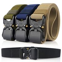 Ceinture tactique en nylon personnalisé de haute qualité Sports de plein air boucle en métal à dégagement rapide