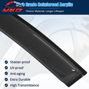 Viseras Acrílicas Delgadas para Ventanas de Ford Escape 4DR 20-25, Protectores Contra Sol y Lluvia, Juego de 4 Piezas - Product Image 3