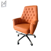 Fourniture d'usine PDG dossier haut bureau salon de manucure client chaise pivotante-cuir synthétique Design moderne hauteur réglable fixe