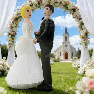 WINSUN Muñeco Inflable Gigante Personalizado de Novios en PVC para Ceremonia de Boda, Decoración de Festivales al Aire Libre, Accesorio para Parques Temáticos - Product Image 1