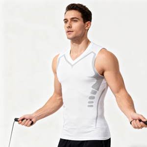 T-shirt de sport pour homme de haute qualité, vêtements de sport pour la musculation, vêtements de sport pour la course à pied, débardeur athlétique sans manches pour homme - Product Image 2