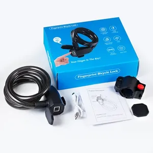 Yh3389 Verrou intelligent sans clé à empreintes digitales, câble antivol pour vélo - Product Image 6