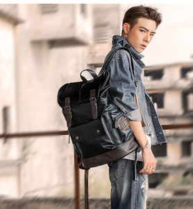 Mochila de Cuero PU de Lujo para Hombre, Estilo Nuevo, Versión Coreana, Bolso de Viaje de Moda con Cierre de Cremallera, Patrón de Letras, Marca Viki, Grande - Product Image 4
