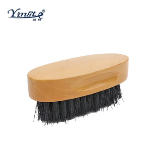 Cepillo para zapatos Yinste de madera maciza con cerdas de cerdo, cepillo de limpieza ovalado para uso en enfermería - Product Image 1